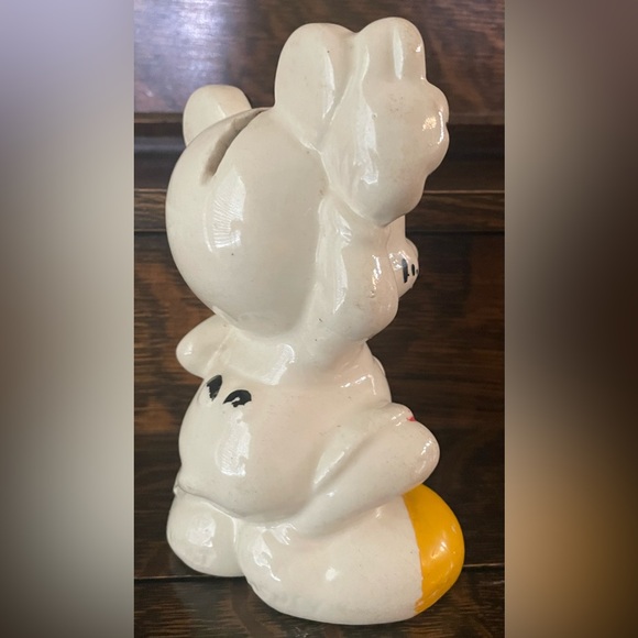 1930’s Vintage Disney Mickey Mouse Ceramic Bank - Picture 3 of 10